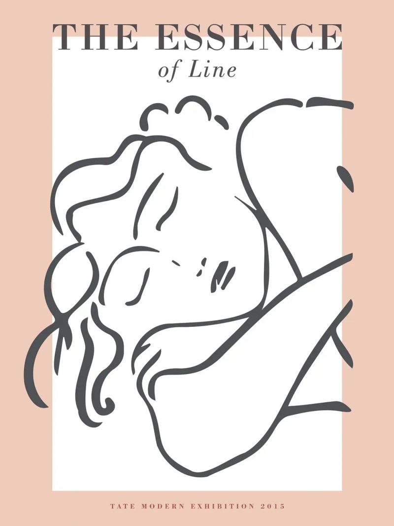 The Essence of Line – Anmut in minimalistischen Linien Poster von Whole©