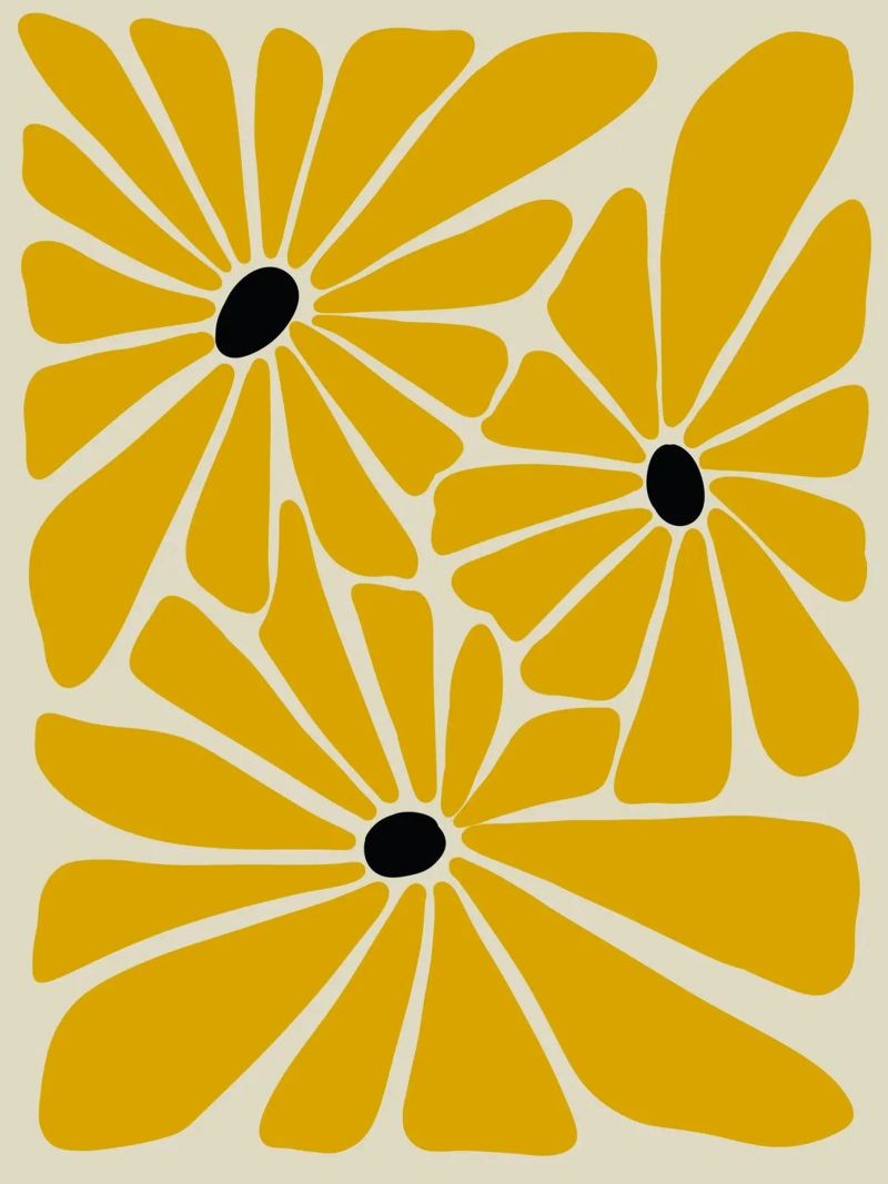 Yellow petals poster by LisaArtes