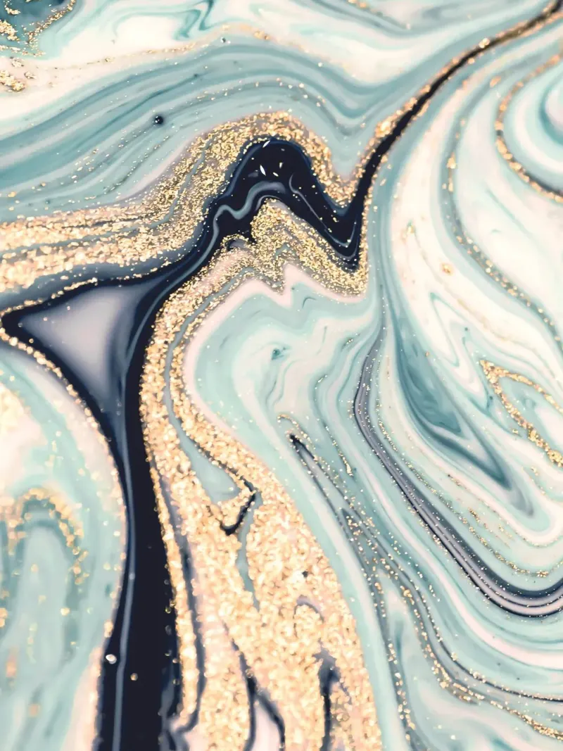 Marble gold - abstract art with elegance hahnemühle by Whole©
