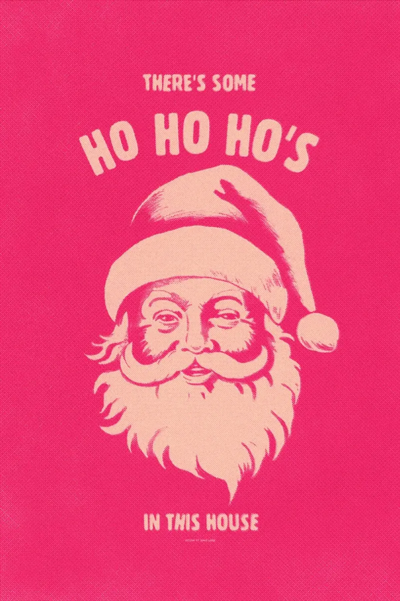 Ho Ho Ho's poster with plastic frame by Jonas Loose