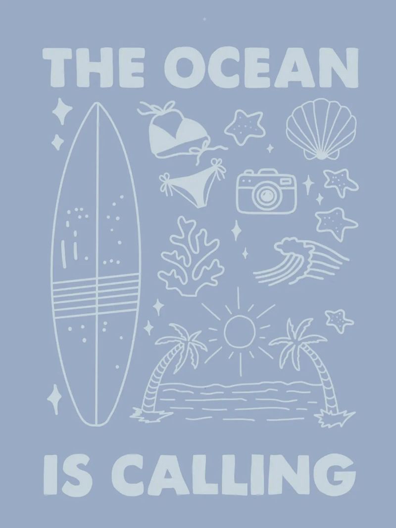 THE OCEAN IS CALLING plexiglass da SOPAYA
