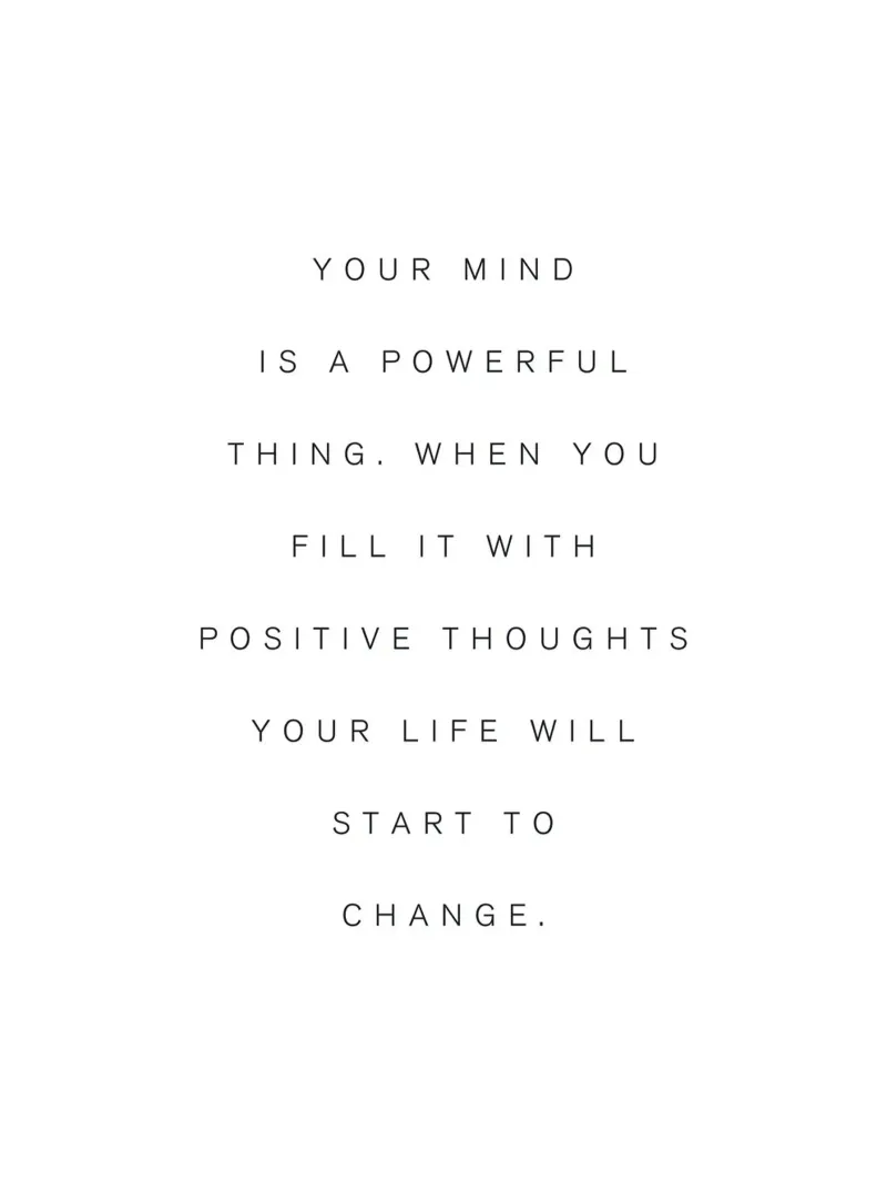Positive thoughts - motivating wall art for your home canvas by Whole©