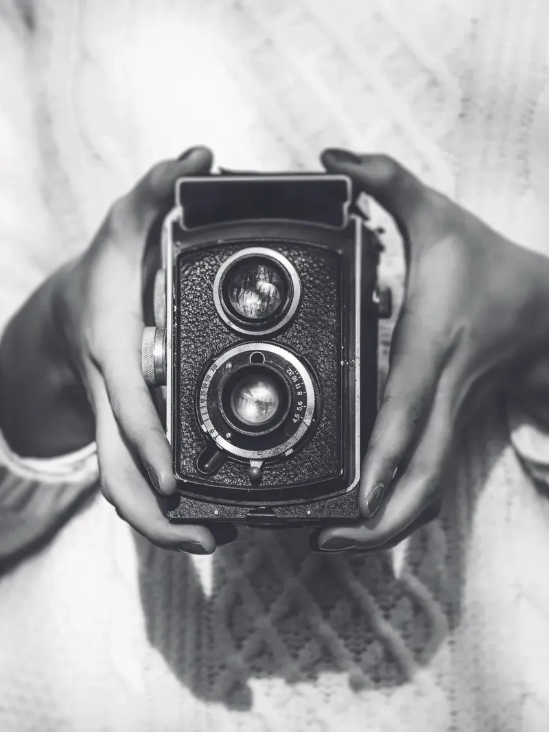 Macchina fotografica vintage - design fotografico retrò per gli amanti dell'arte carta hahnemühle da Whole©