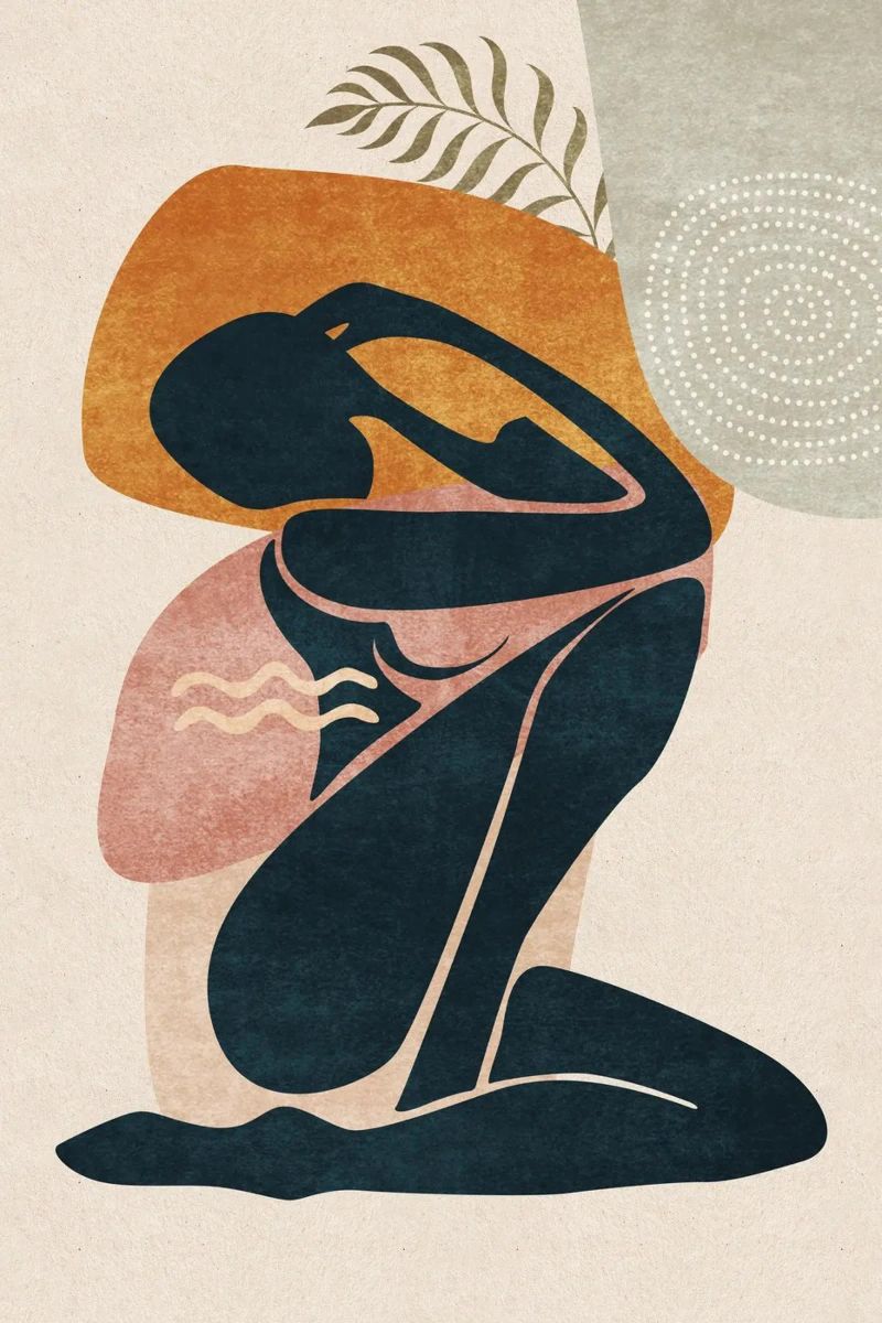 Emel Tunaboylu - Abstract Mediterranean Female Body poster by The Artcircle