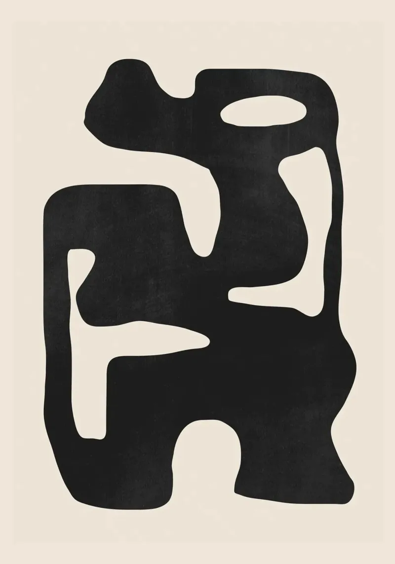 Modern Abstract Shapes 42 poster by ThingDesign