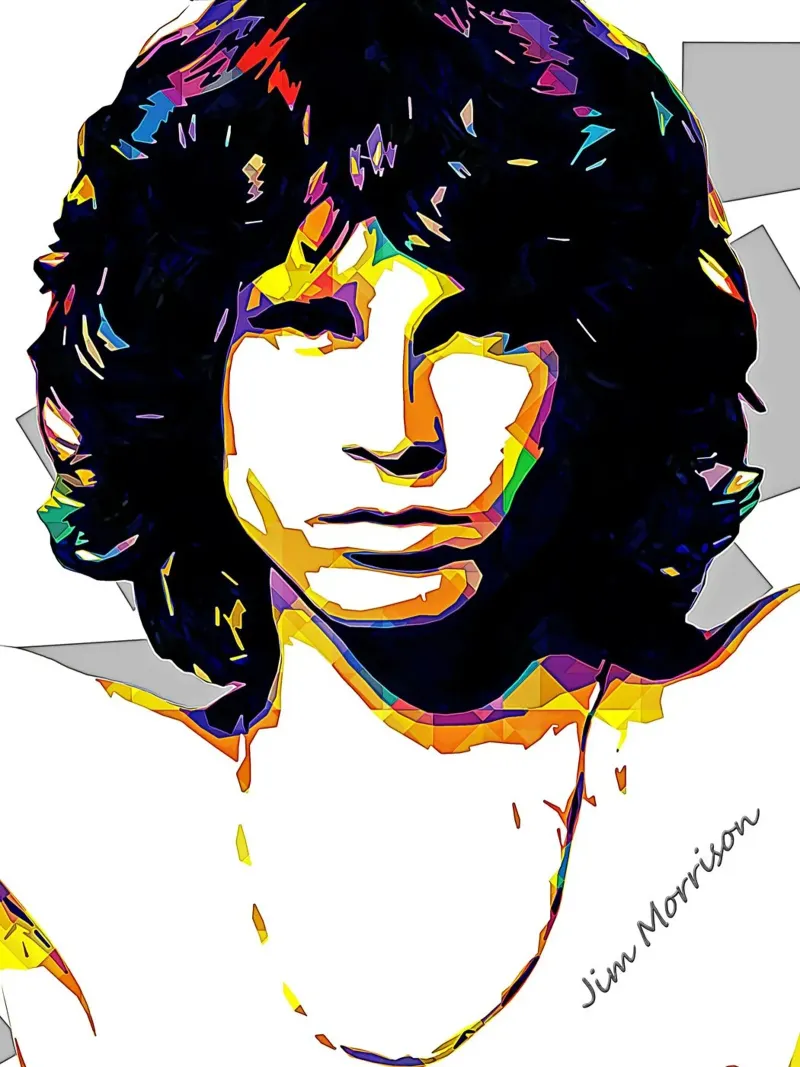 Arte di Morrison poster con telaio in legno da neonartroom