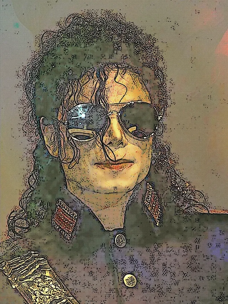 Arte di Michael Jackson poster con telaio in alluminio da neonartroom