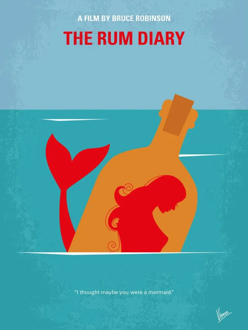 No925 My The Rum Diary minimal movie poster carta hahnemühle da Chungkong