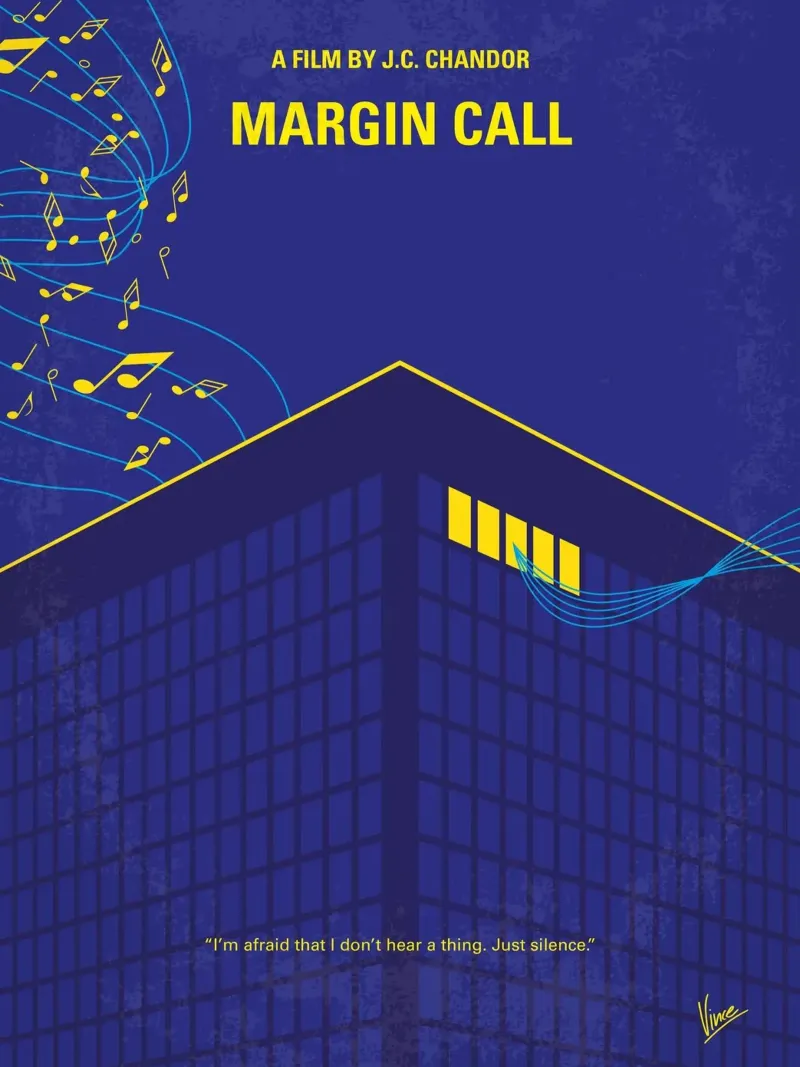 No950 My Margin call minimal movie poster poster con telaio in legno da Chungkong