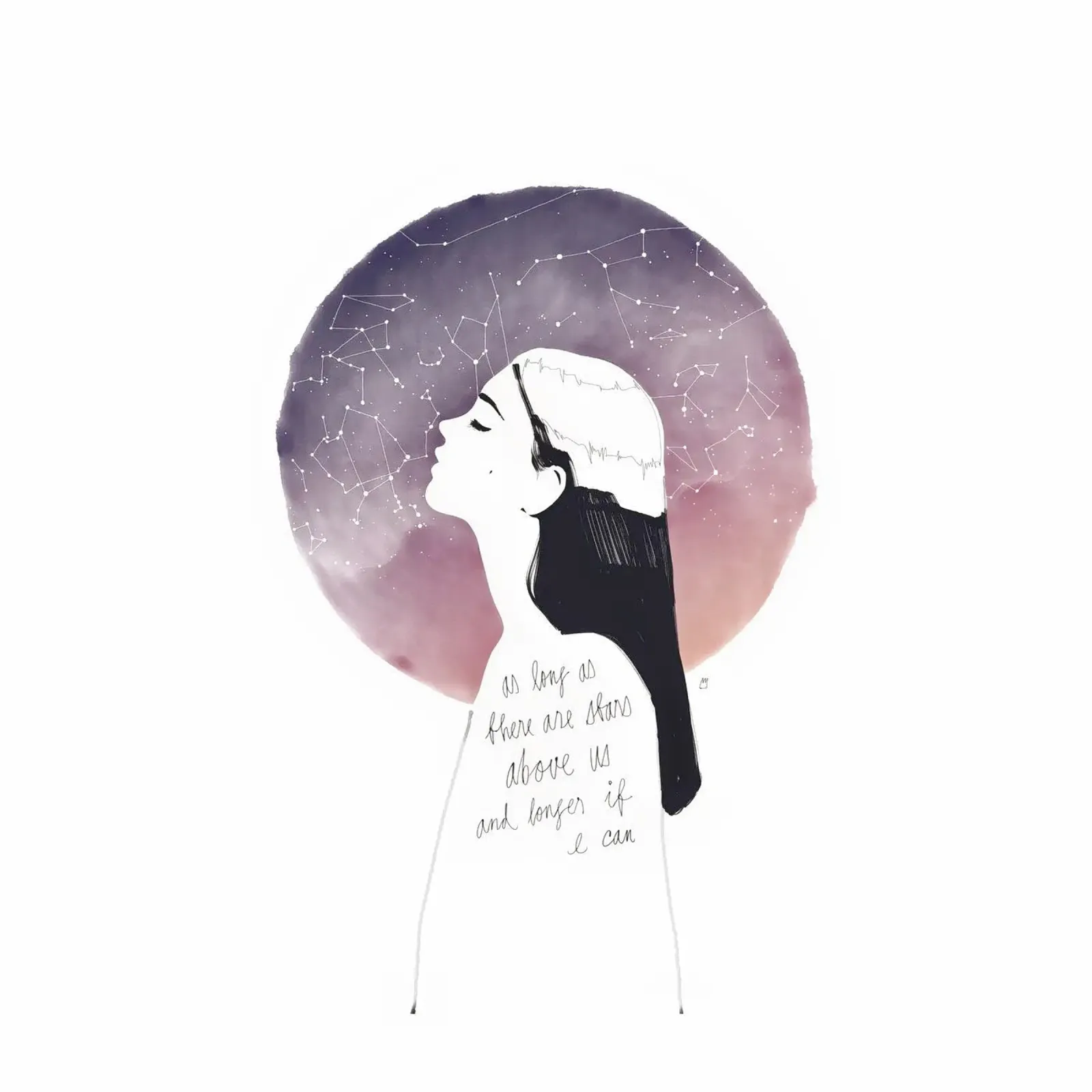 As Long As There Are Stars Above Us plexiglass da Manuel Rebollo
