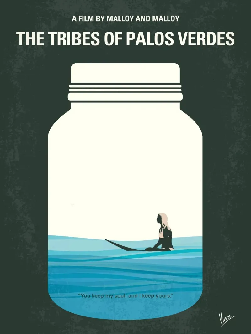 No957 My The Tribes of Palos Verdes minimal movie poster poster with plastic frame by Chungkong