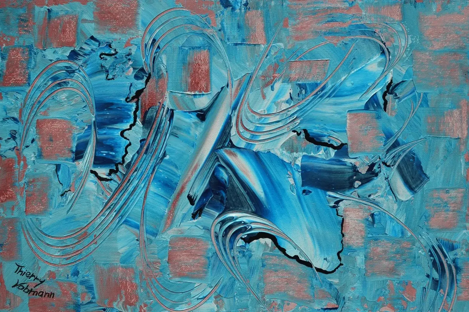 IDEAL GIFT 38 pellicola backlit da Thierry Vobmann Abstract painting