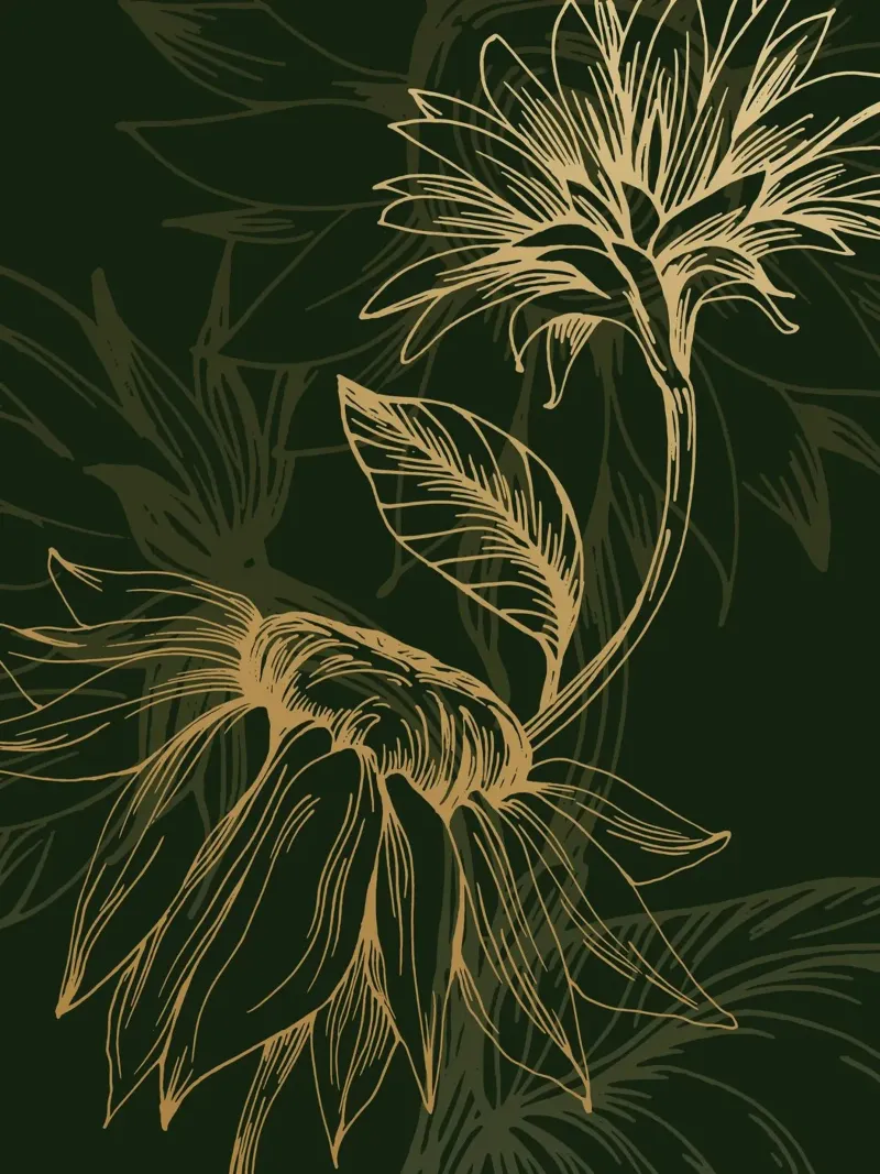 Sunflowers poster con telaio in plastica da Artsy Bessy