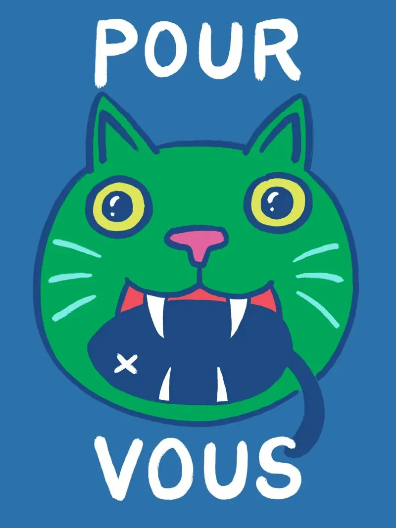 Pour Vous poster con telaio in legno da Janice Jong