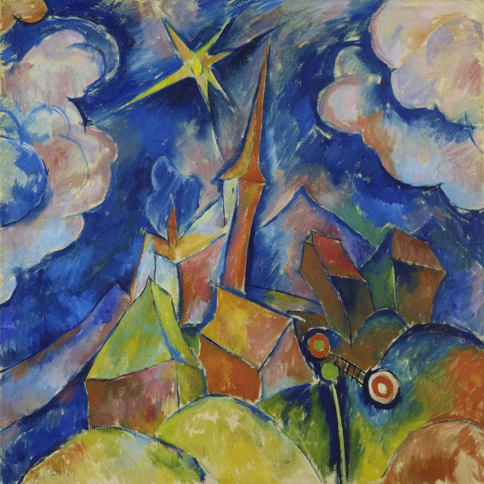 Walter Ophey - Una chiesa al sole pellicola backlit da ARTOTHEK