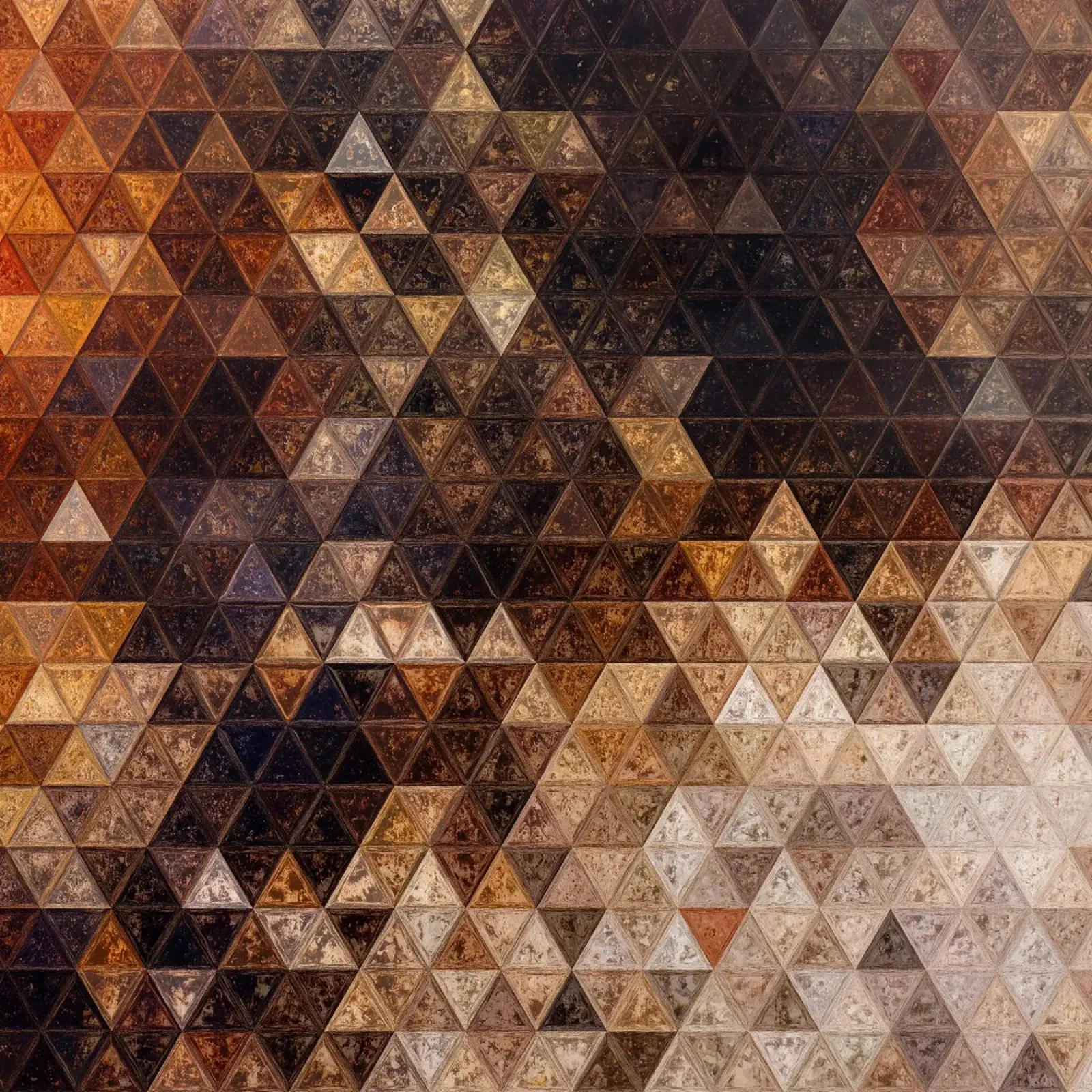 Arte del mosaico marrone pellicola backlit da Justyna Jaszke JBJart