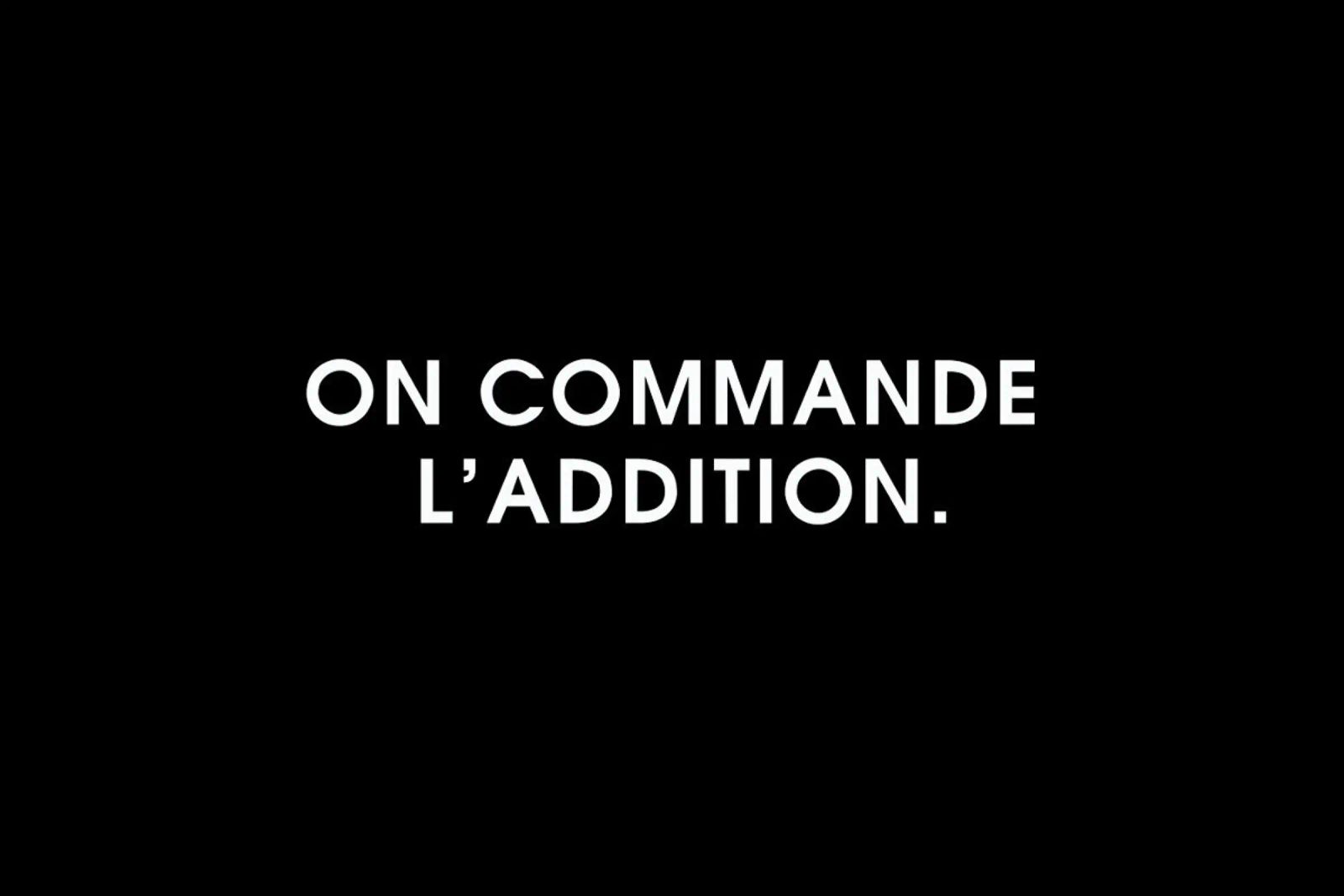 On commande l'addition - Black pellicola backlit da Intertitres
