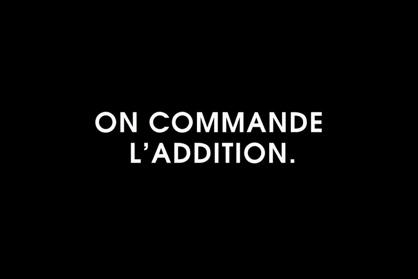 On commande l'addition - Black Alu-Dibond von Intertitres