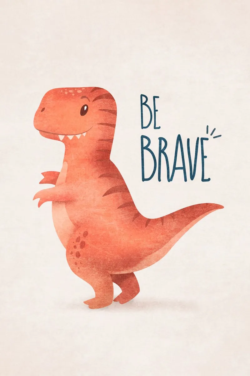 Emel Tunaboylu - Dino - Be Brave plexiglass da The Artcircle