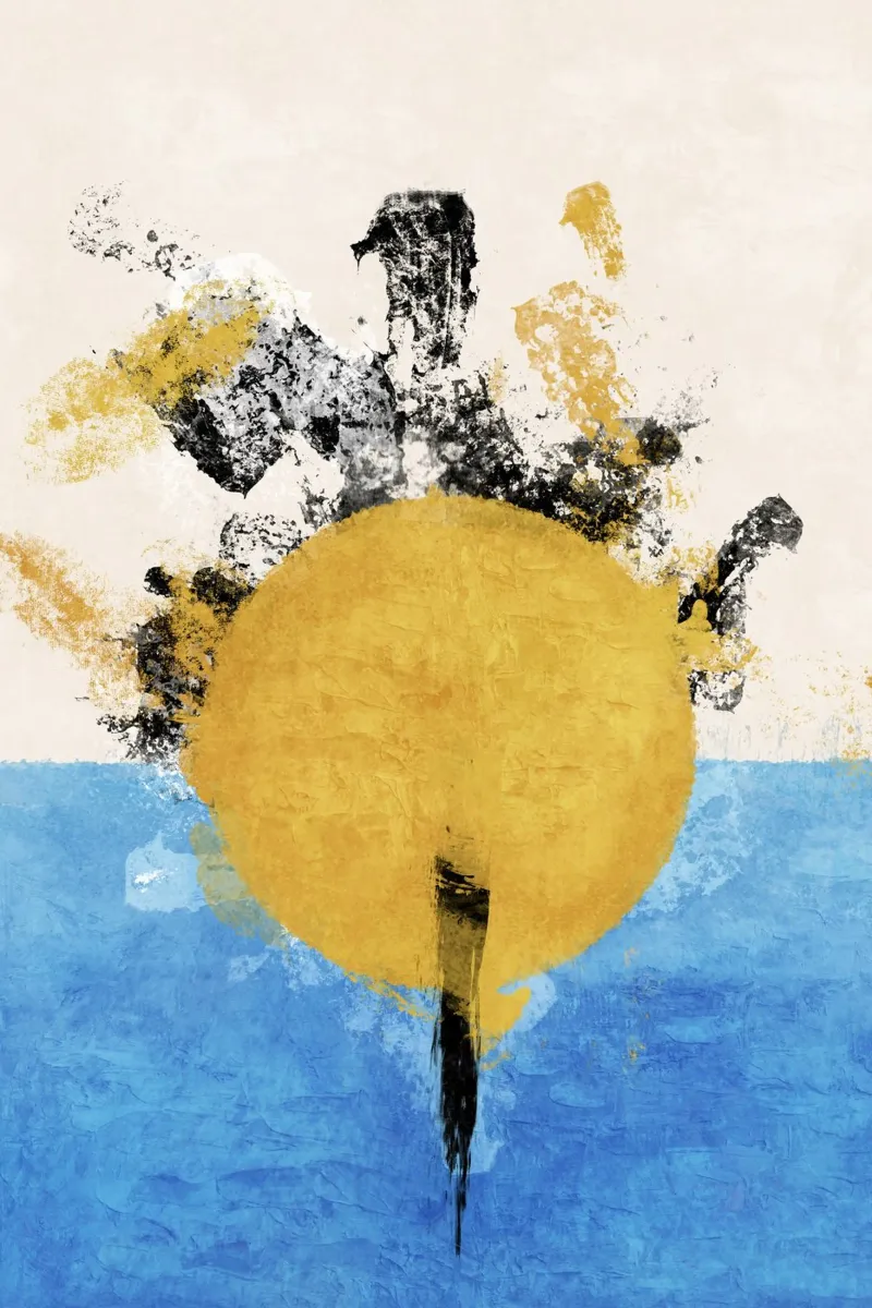 Emel Tunaboylu - Downing Sun poster con telaio in alluminio da The Artcircle