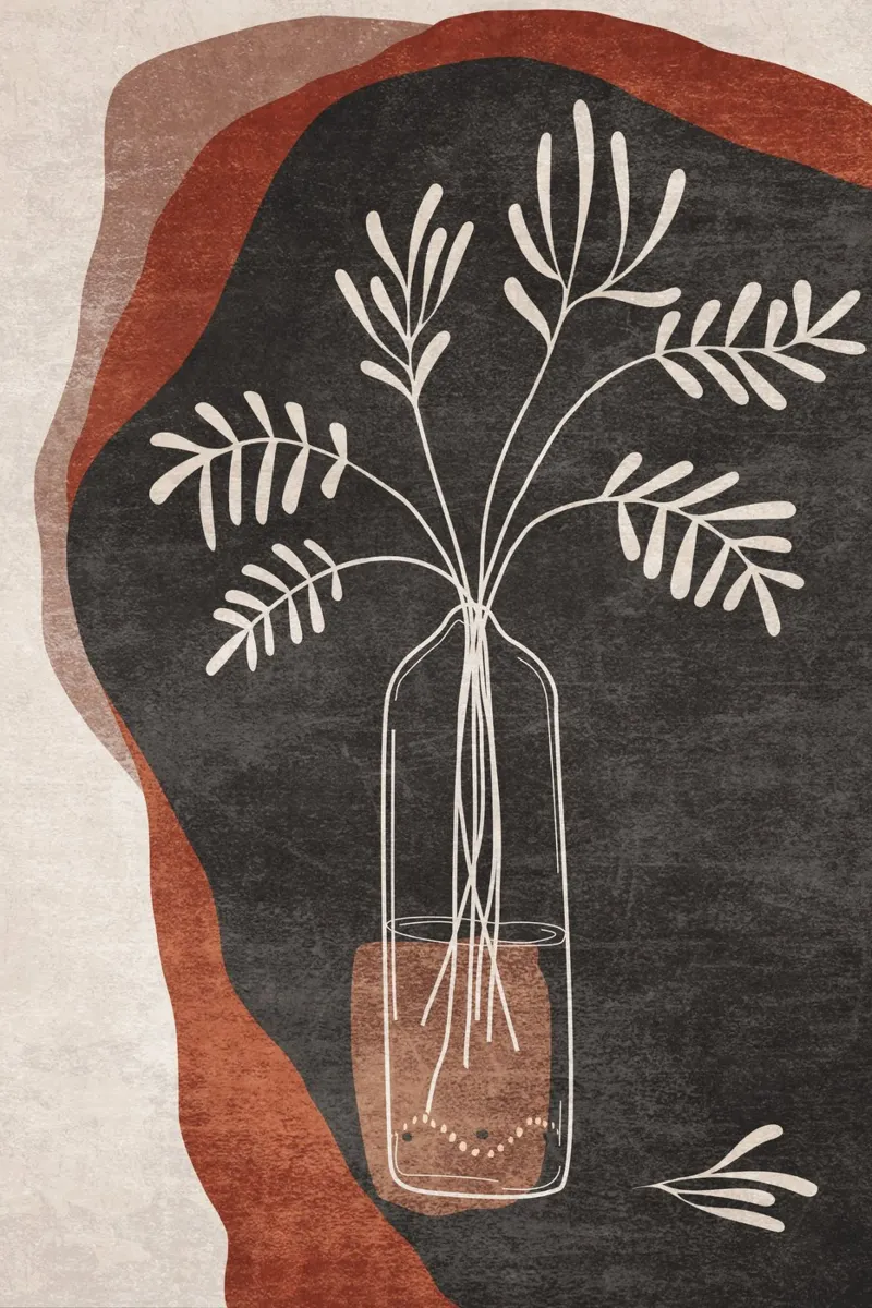 Emel Tunaboylu - Fiore in vaso 01 pannello forex da The Artcircle