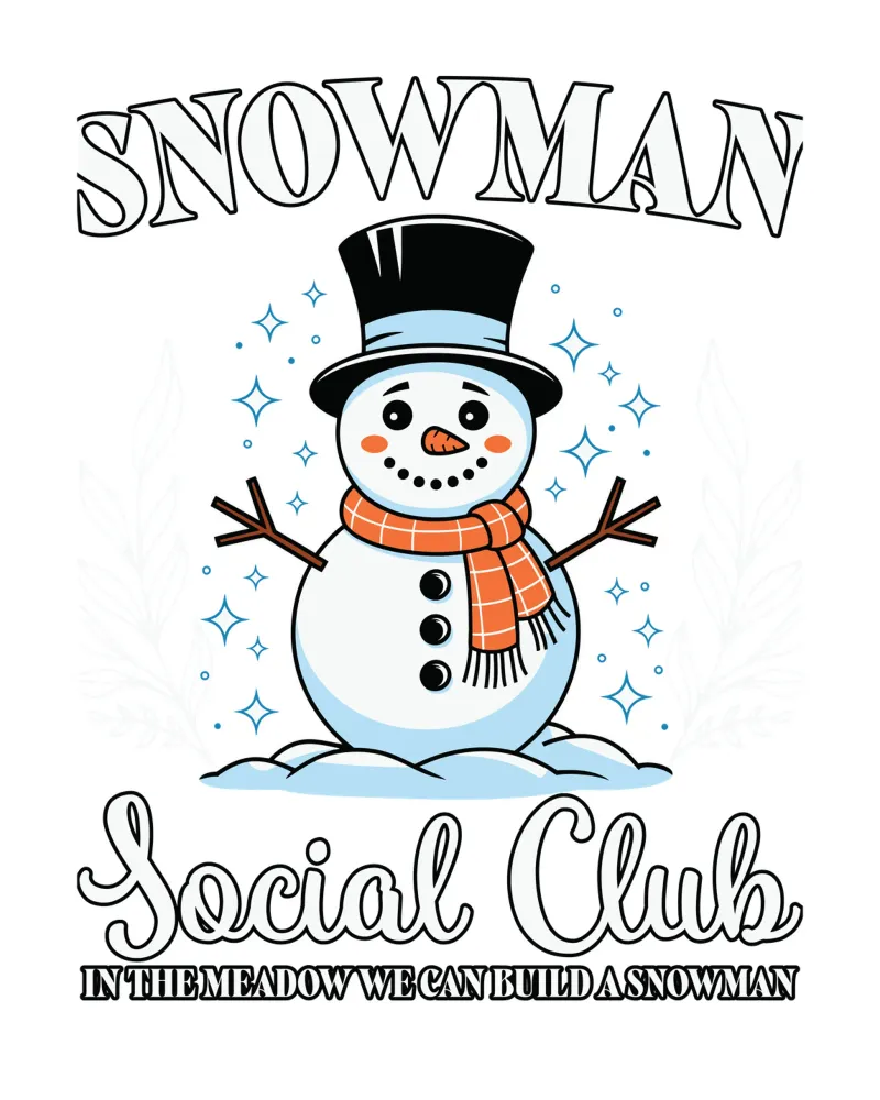 Snowman Social Club carta hahnemühle da edsonramosart