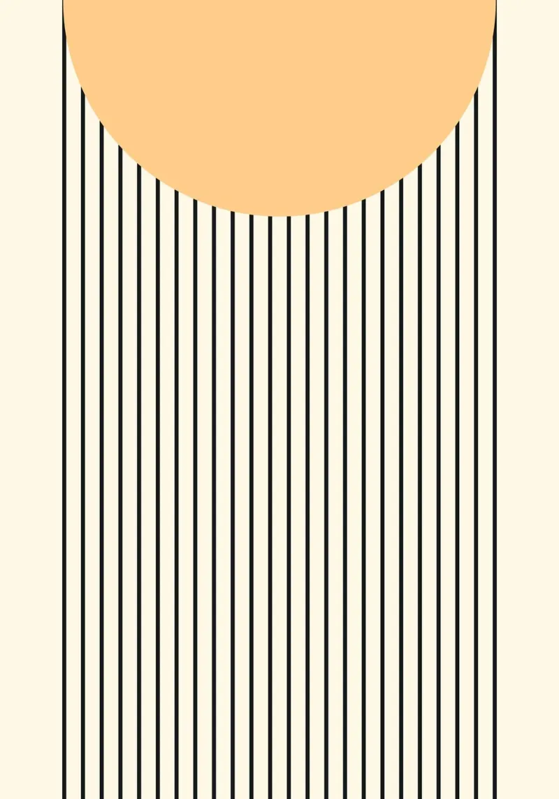 Astratto Boho metà secolo Pattern 07 poster da Paigaam Studio