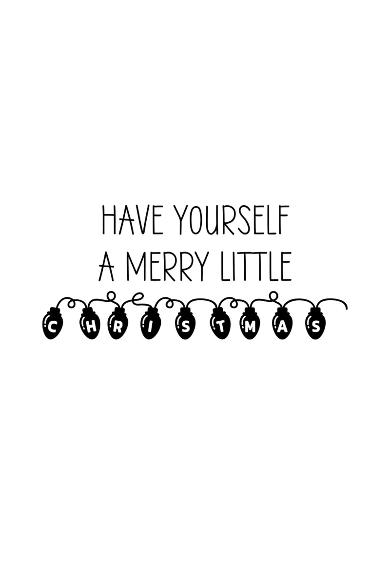 Have Yourself A Merry Little Christmas carta hahnemühle da Shark Printables