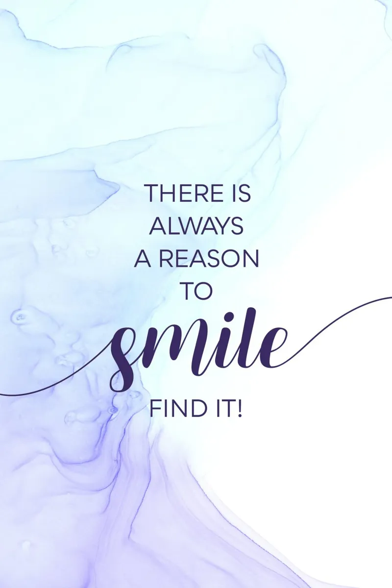 THERE IS ALWAYS A REASON TO SMILE | floating colors acryl van Melanie Viola
