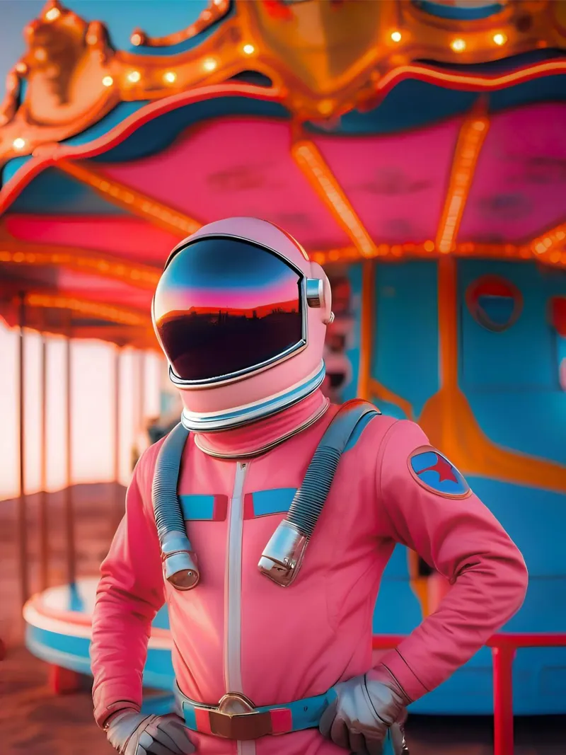 Kosmische kindertijd canvas met Baklijst van ICONICA Art Studio
