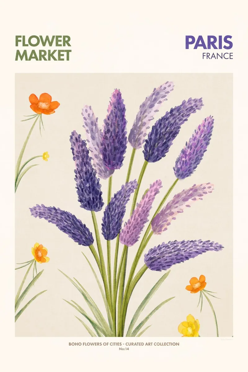 Emel Tunaboylu - Mercato dei fiori 01 pannello forex da The Artcircle
