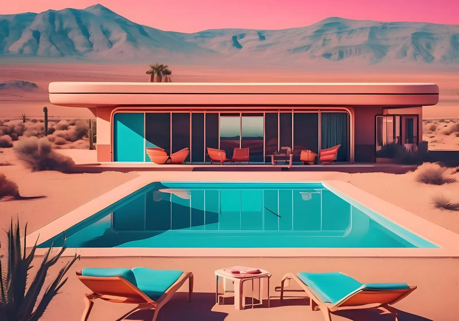 The elegance of the desert canvas by ICONICA Art Studio
