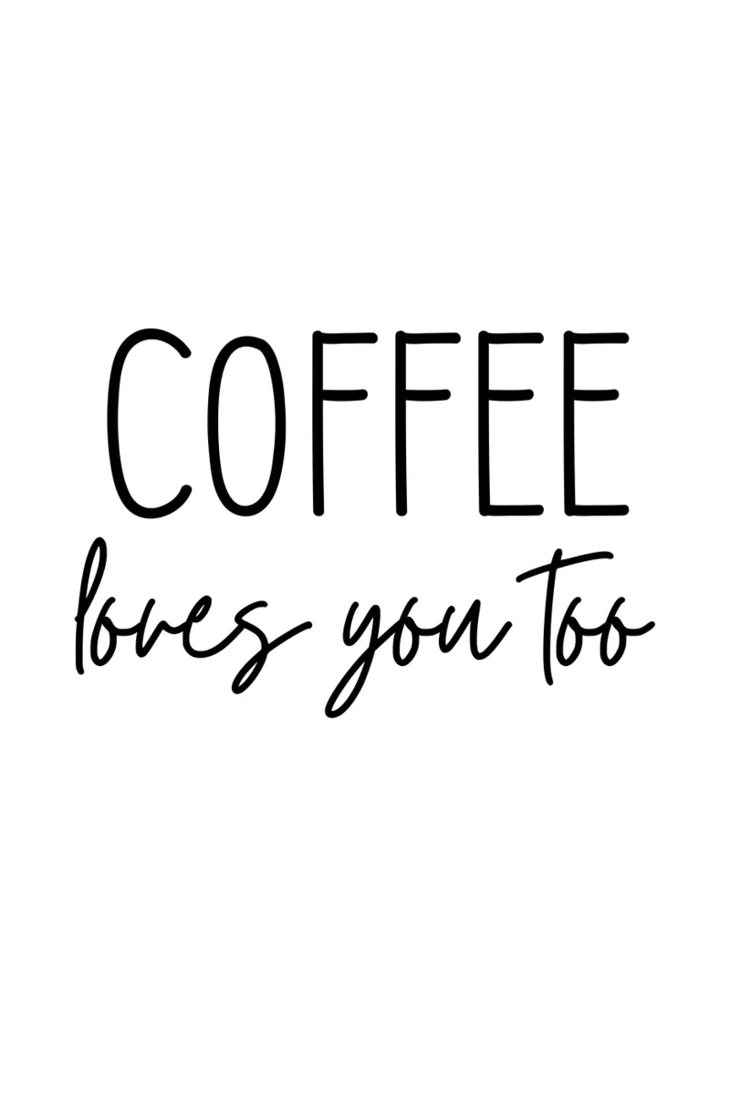 Coffee Loves You Too pellicola backlit da Shark Printables