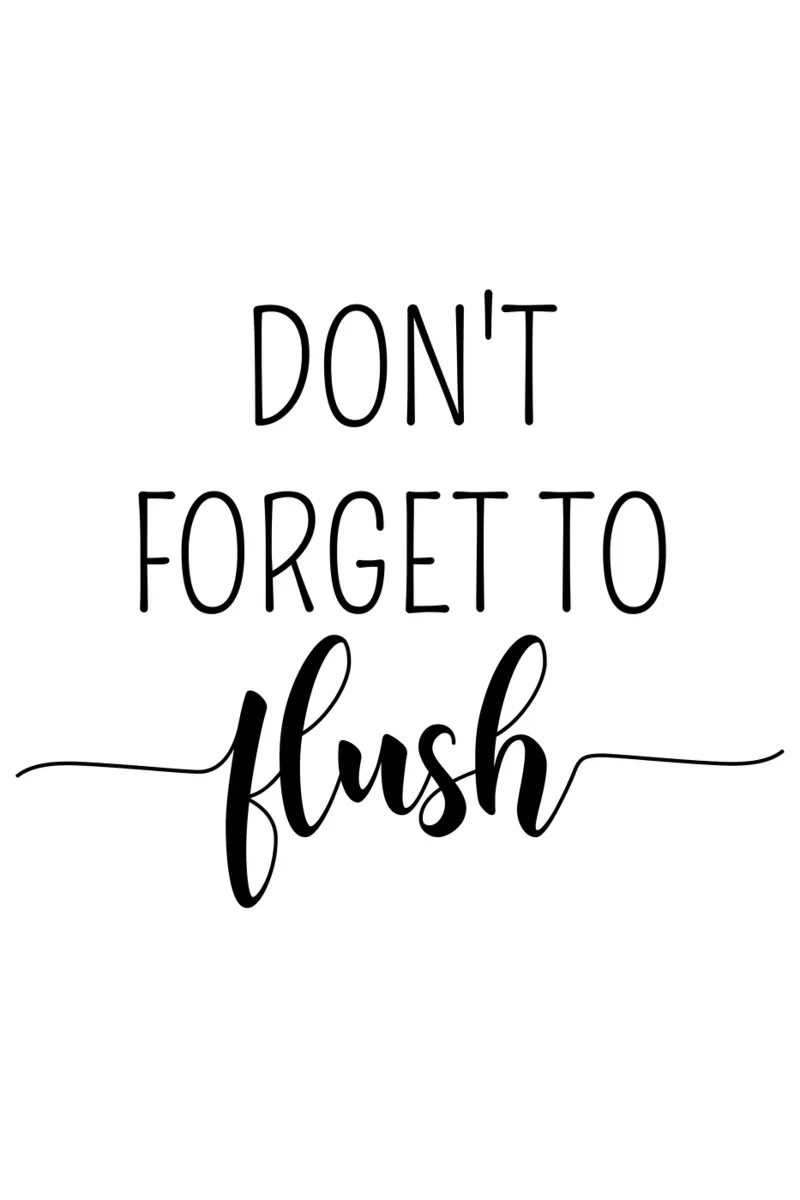 Don’t Forget to Flush Funny Bathroom carta hahnemühle da Shark Printables
