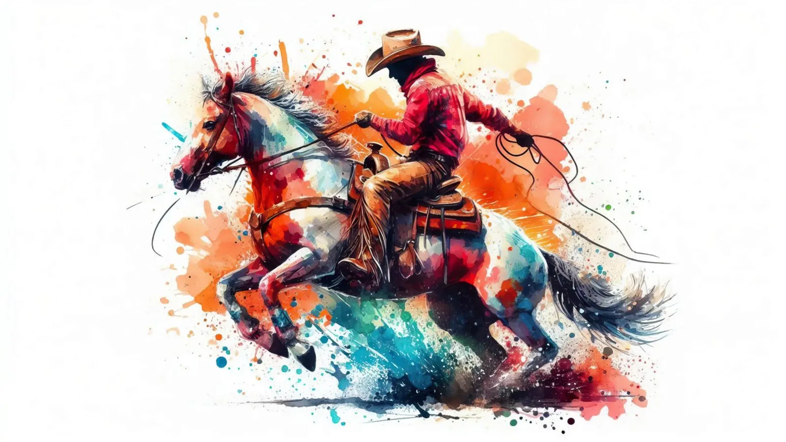 Cowboy americano, rodeo americano plexiglass da 🎁 ARTVI-SHOP