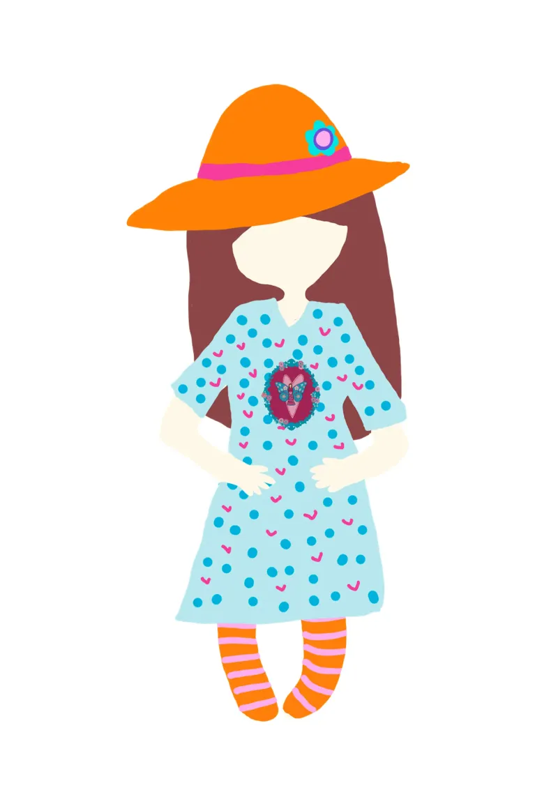 My pretty Girl - Heart Girl hahnemühle by Miris bunte Modewelt