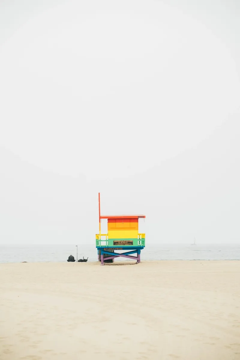 Rainbow Lifeguard Tower carta hahnemühle da patiphotography