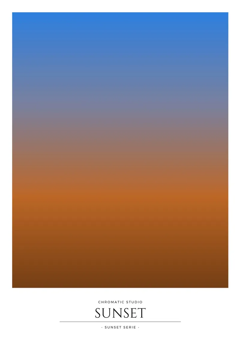 Sunset poster con telaio in alluminio da RS LAB STUDIO
