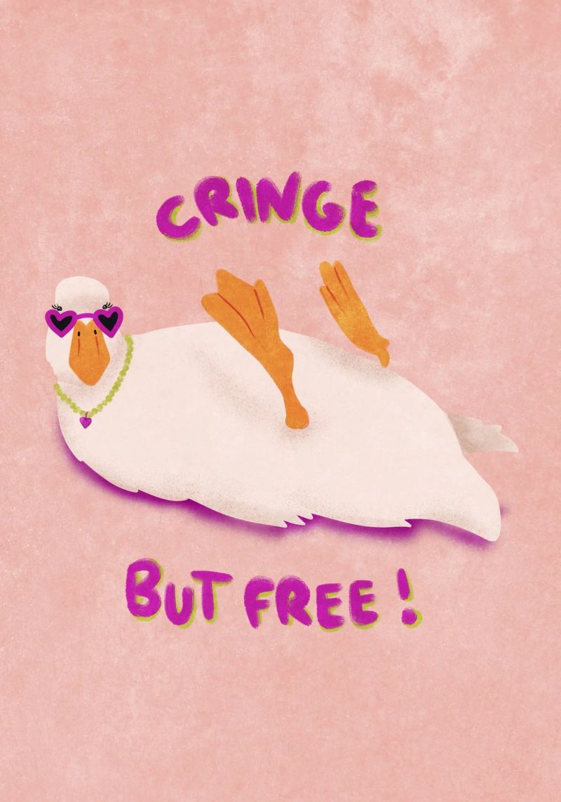 Cringe but free! pellicola backlit da Illustration Raissa Oltmanns