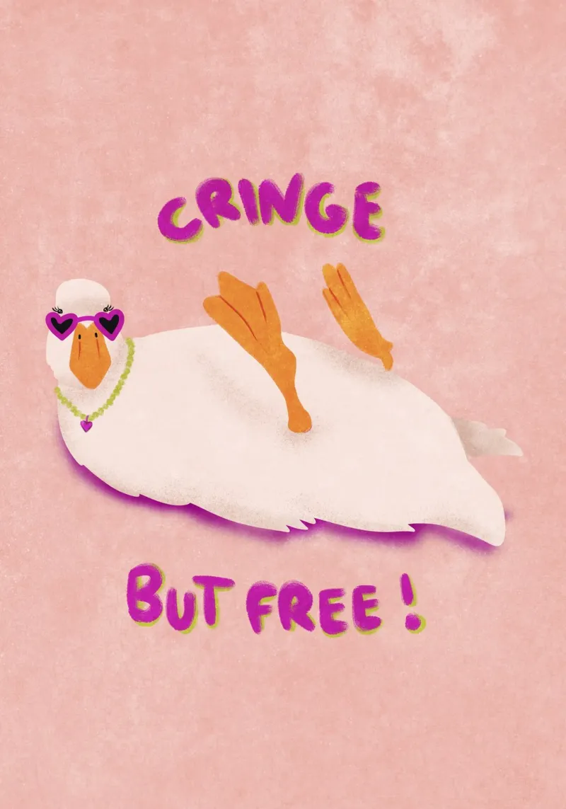 Cringe but free! pellicola backlit da Illustration Raissa Oltmanns