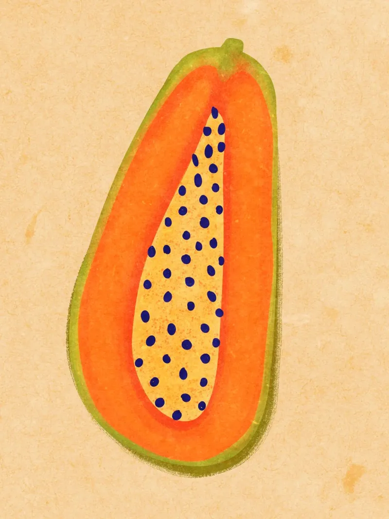 Simple Papaya pellicola backlit da Illustration Raissa Oltmanns