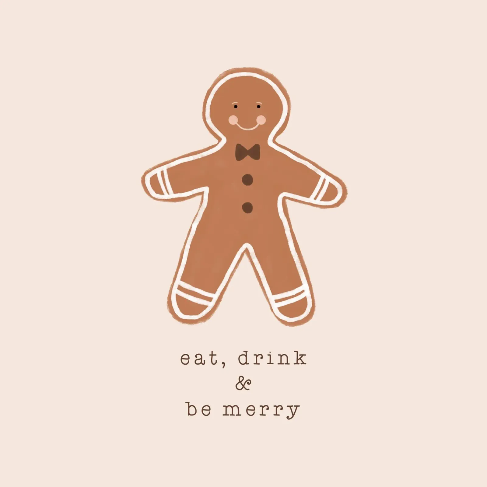 Blush Eat Drink & Be Merry (Manger, boire et être joyeux) hahnemühle de Orara Studio