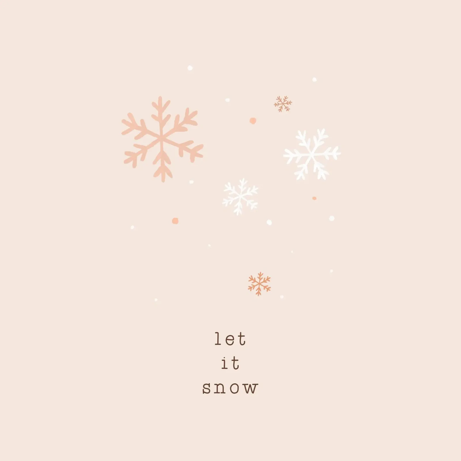 Blush Let It Snow carta hahnemühle da Orara Studio