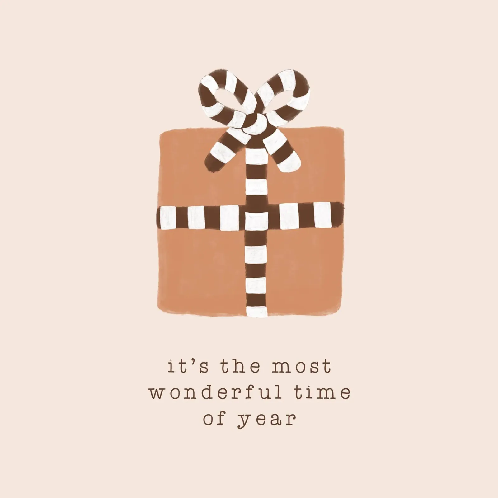 Blush Most Wonderful Time of Year canvas by Orara Studio