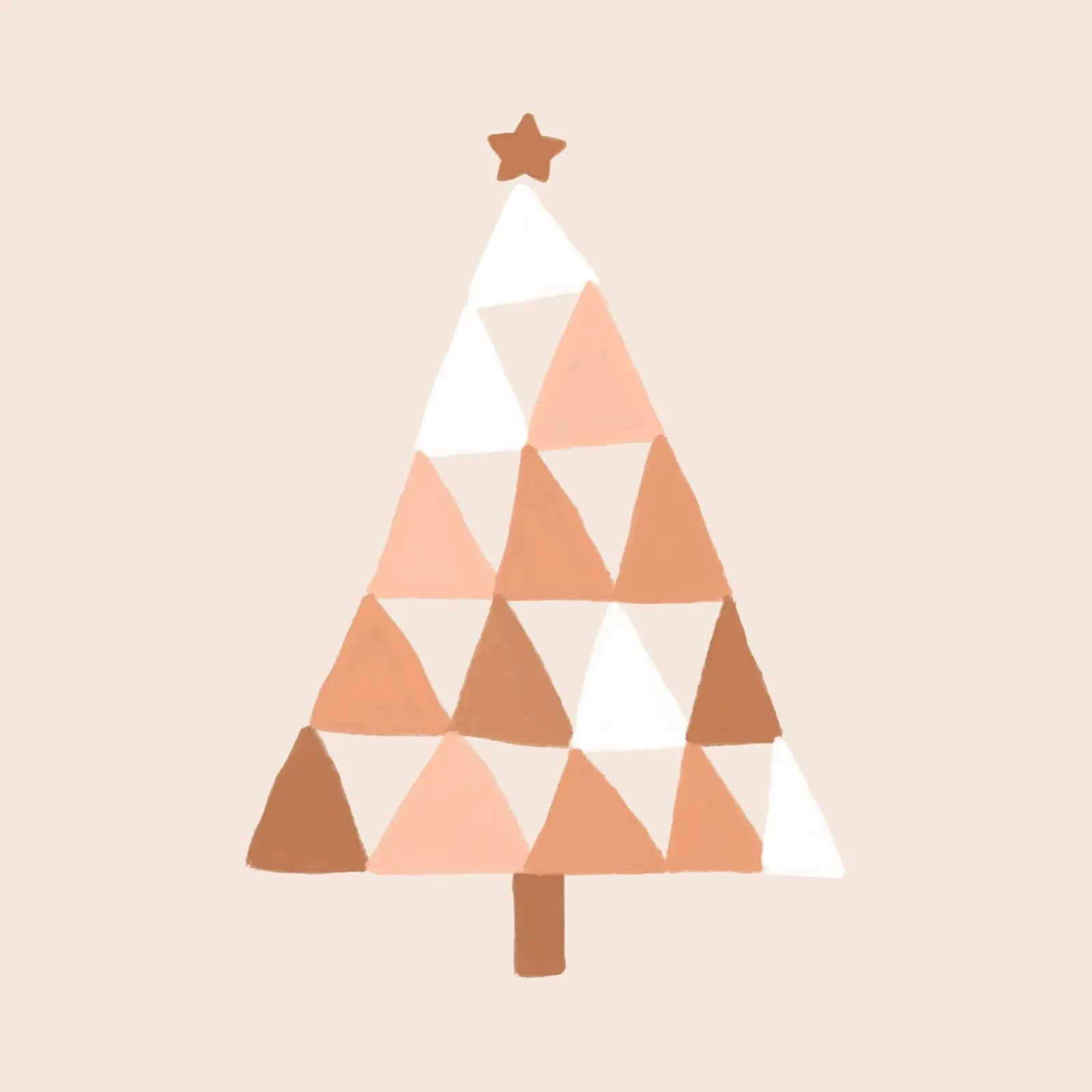 Albero di Natale color pastello Blush pellicola backlit da Orara Studio