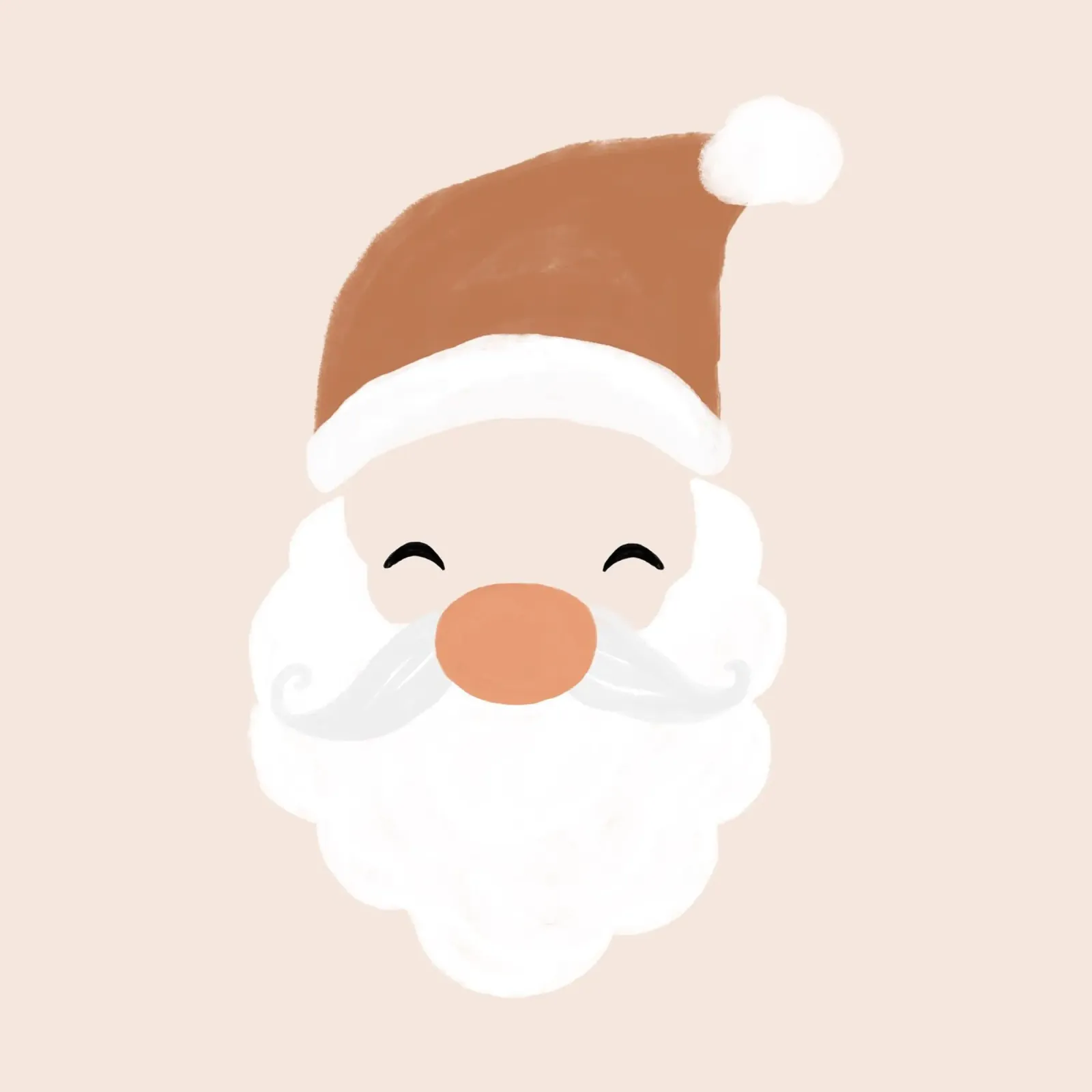 Babbo Natale in blush pellicola backlit da Orara Studio