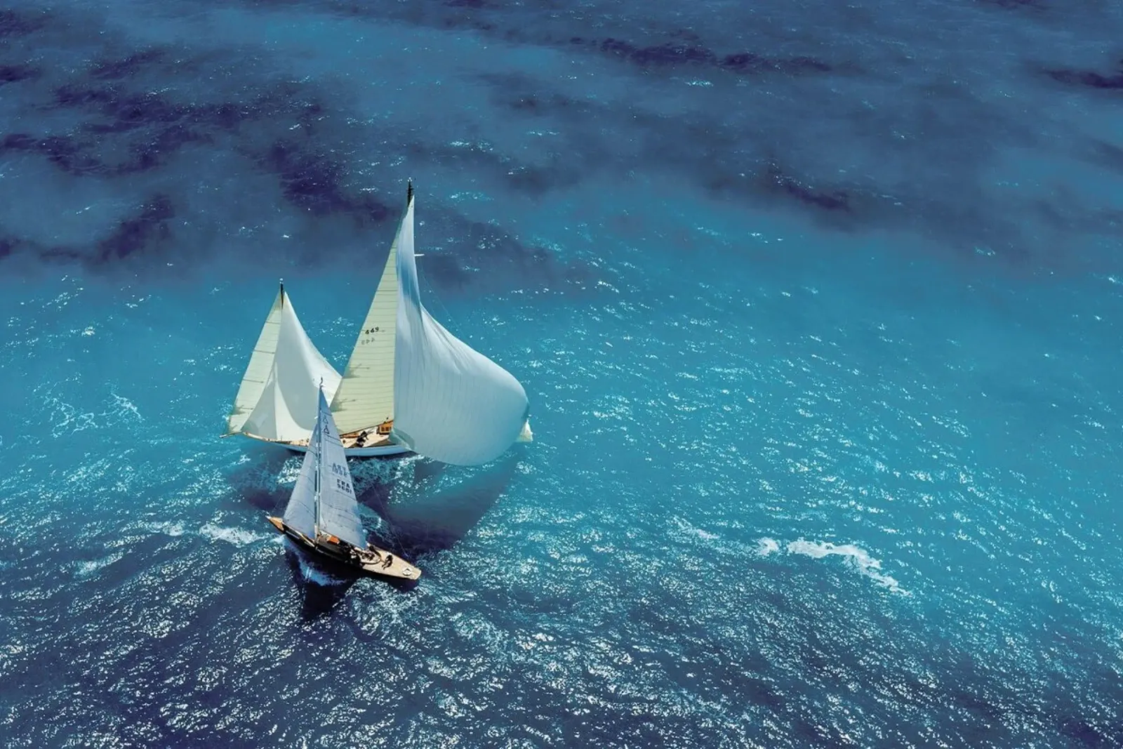 Croisement bleu - Marc Pelissier poster con telaio in legno da Pictufy