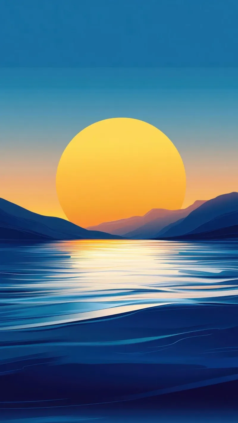 Tramonto sul Lac Paisible pannello forex da Affiches Soleil & Déco Lumineuse – Sunny