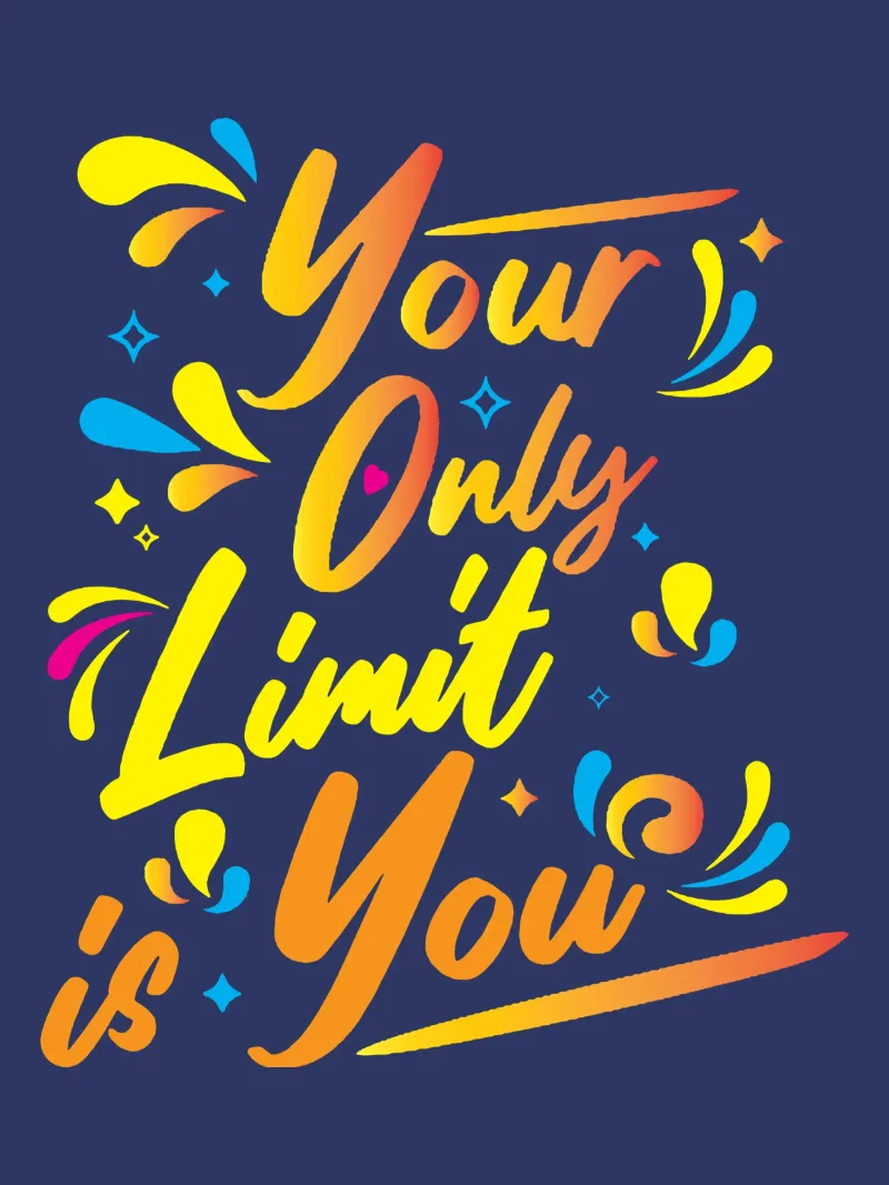 Your Only Limit is You canvas by Gunawan Rb