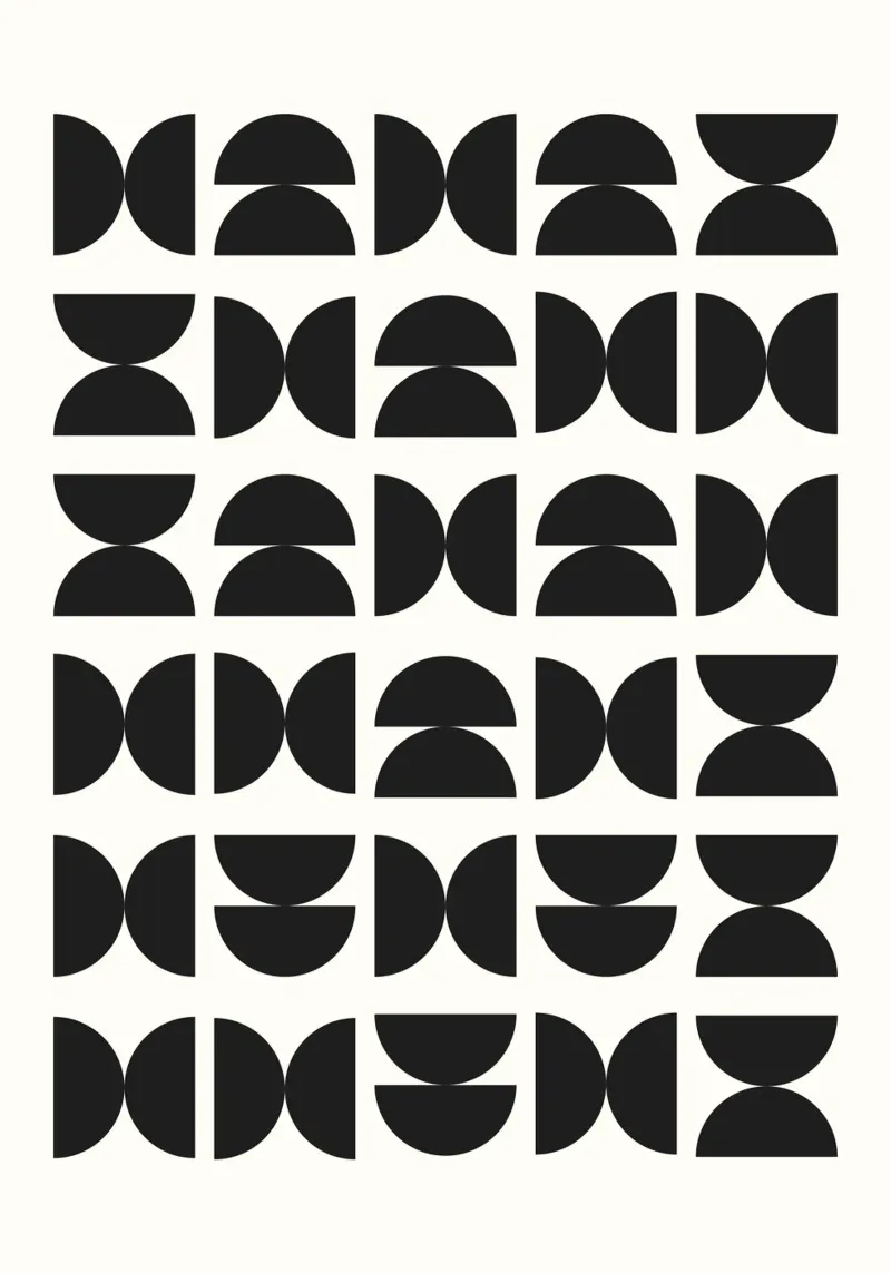 Abstract Boho mid century Pattern 09 lámina retroiluminada de Paigaam Studio